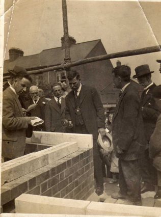 Stone laying for new chapel 1922