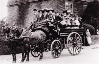 Children from Newton St Faith's chapel setting off for Cromer Children from Newton St Faith's chapel setting off for Cromer