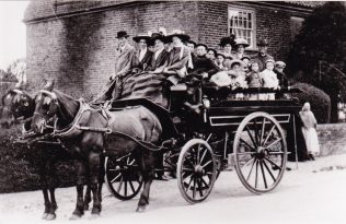 Children from Newton St Faith's chapel setting off for Cromer