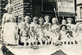 The primary class of the Sunday School on the Church Parade float in 1958 or 1959 The primary class of the Sunday School on the Church Parade float in 1958 or 1959