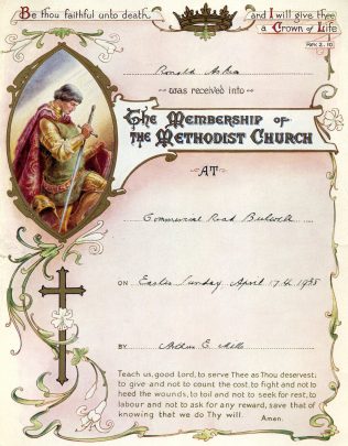 My late father's certificate of admittance into membership My late father's certificate of admittance into membership