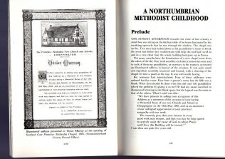 Opening pages Northumbrian Methodist Childhood | J S Murray