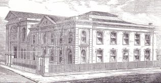 Norwich, Lakenham Old Chapel and Queen's Road Primitive Methodist Chapel Norwich, Lakenham Old Chapel and Queen's Road Primitive Methodist Chapel | Queen's Road Primitive Methodist Church and Sunday School Drawing 1907