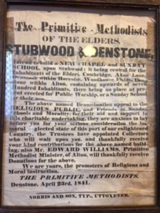 This poster is on display in the chapel. Published in 1841, it gives notice of the intention to build the chapel. This poster is on display in the chapel. Published in 1841, it gives notice of the intention to build the chapel. | David Leese