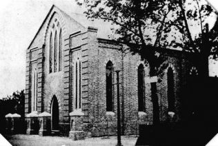 Photograph of the 1855 chapel | https://www.bridgewatch.org.uk/town.html#churches