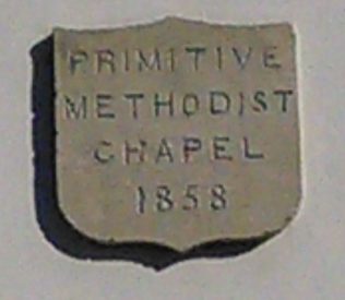 Swannington Primitive Methodist chapel date stone