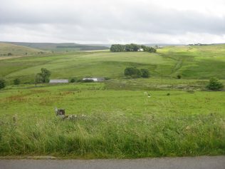 View from the front door of Swinhope Chapel across the Allendale Valley