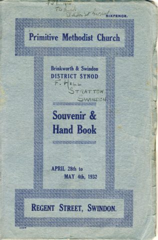 Brinkworth and Swindon District Synod Souvenir Handbook cover | Christopher Hill