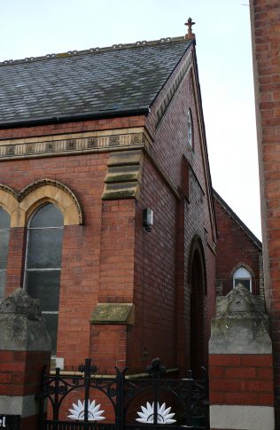 Tenbury 1893 Chapel entance elevation view to 1863 Chapel 2014 | R Beck