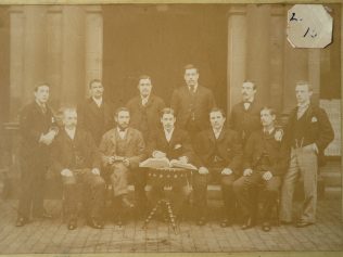 William Vodrey, on the left on the front row, was the leader of the bible class