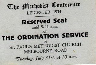 Fred's ordination ticket | Jane Richardson