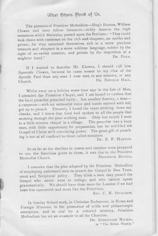 What others think of us What others think of us | Centenary Camp Meeting Souvenir Handbook