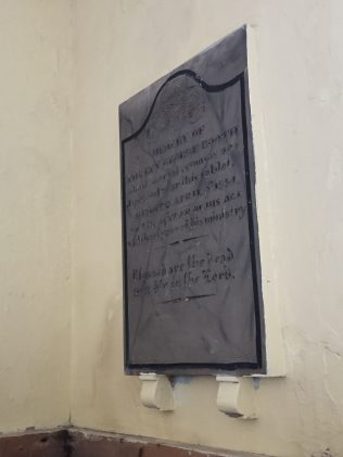 Memorial to George Booth | Revd Robert Foster, Nov 2016