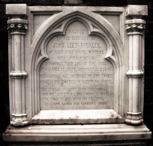 John Lees Buckley memorial stone | Englesea Brook Museum