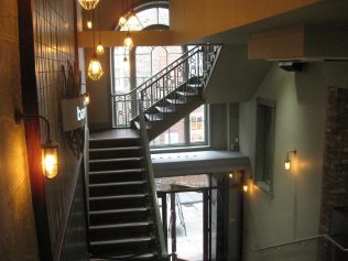 Interior view of wine bar and restaurant